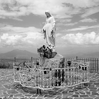 Buy canvas prints of Holy Mary of Reception Mount Faito Sorrento Italy by Diana Mower