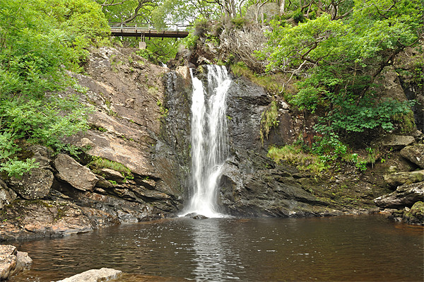Inversnaid Falls Loch Lomond Scotland Picture Board by Diana Mower