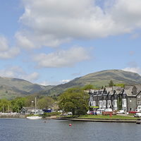 Buy canvas prints of Ambleside Lake Windermere, Cumbria by Diana Mower