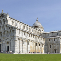 Buy canvas prints of Leaning Tower of Pisa and Cathedral Tuscany Italy by Diana Mower