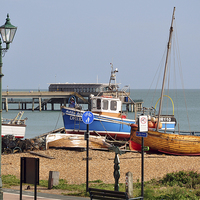 Buy canvas prints of Deal beach Kent Coast by Diana Mower