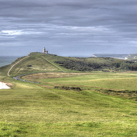 Buy canvas prints of Belle Tout Lighthouse South Downs Sussex by Diana Mower