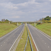 Buy canvas prints of  Dual Carriage way Essex by Diana Mower