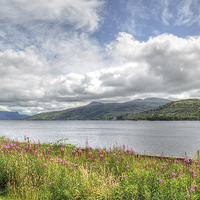 Buy canvas prints of Loch Katrine Scotland by Diana Mower