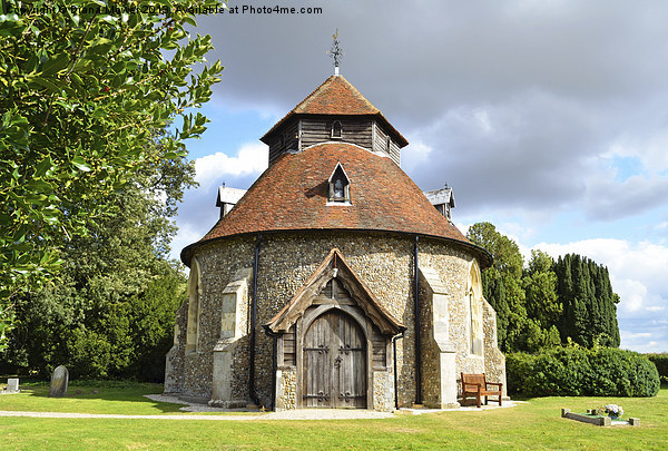 Little Maplestead Church Essex Picture Board by Diana Mower