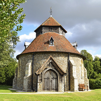 Buy canvas prints of Little Maplestead Church Essex by Diana Mower