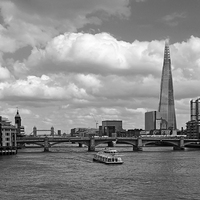 Buy canvas prints of Thames View London skyline by Diana Mower