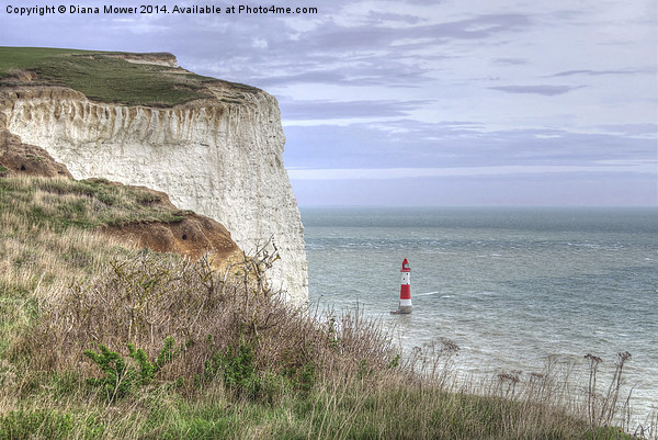 Beachy Head Lighthouse East Sussex Picture Board by Diana Mower