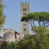 Buy canvas prints of Lucca Tuscany Italy by Diana Mower