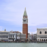Buy canvas prints of St Marks Square Venice by Diana Mower