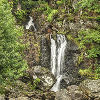 Buy canvas prints of Inversnaid Falls by Diana Mower