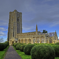 Buy canvas prints of Lavenham Church Suffolk by Diana Mower