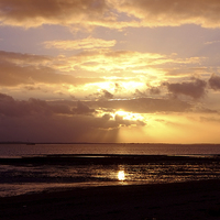 Buy canvas prints of West Mersea Sunset by Diana Mower