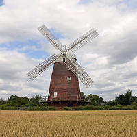 Buy canvas prints of Thaxted Windmill Essex by Diana Mower