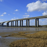 Buy canvas prints of The Orwell Bridge by Diana Mower