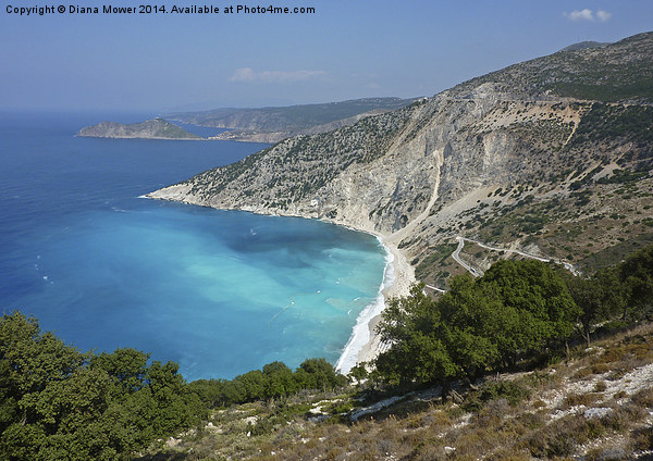 Kefalonia  Beach Picture Board by Diana Mower