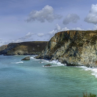 Buy canvas prints of Trevaunance cove by Diana Mower
