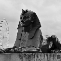 Buy canvas prints of Sphinx London by Diana Mower