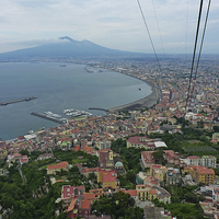 Buy canvas prints of The Bay of Naples by Diana Mower