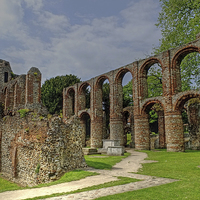 Buy canvas prints of St Botolphs Priory by Diana Mower
