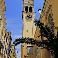Buy canvas prints of Corfu Old Town by Diana Mower