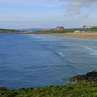 Buy canvas prints of  Fistral Beach Newquay by Diana Mower