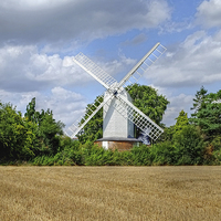 Buy canvas prints of Bocking Windmill  by Diana Mower