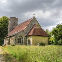 Buy canvas prints of  Bardfield Saling Church by Diana Mower