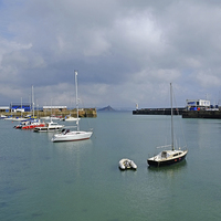 Buy canvas prints of  Penzance Harbour by Diana Mower