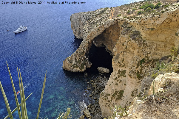  Blue Grotto Picture Board by Diana Mower
