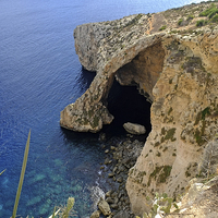 Buy canvas prints of  Blue Grotto by Diana Mower