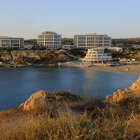 Buy canvas prints of  Golden bay Malta by Diana Mower
