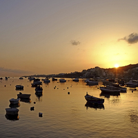 Buy canvas prints of  Sunrise St Pauls Bay by Diana Mower