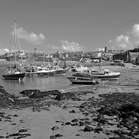 Buy canvas prints of Newquay Harbour  by Diana Mower