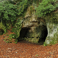 Buy canvas prints of King Arthurs Cave  by Diana Mower
