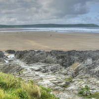 Buy canvas prints of  Woolacombe by Diana Mower