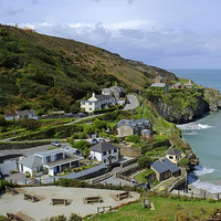 Buy canvas prints of  Trevaunance Cove by Diana Mower