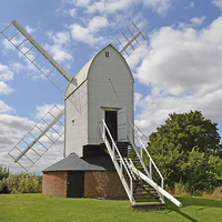 Buy canvas prints of  Ashdon Windmill by Diana Mower