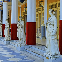 Buy canvas prints of  Achilleion Palace  by Diana Mower