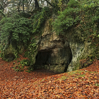 Buy canvas prints of  King Arthurs Cave by Diana Mower