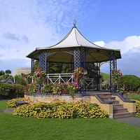 Buy canvas prints of  Ilfracombe Bandstand by Diana Mower