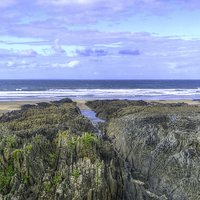 Buy canvas prints of  Woolacombe Beach by Diana Mower