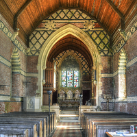 Buy canvas prints of  Lundy Island Church by Diana Mower