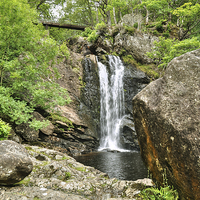 Buy canvas prints of  Inversnaid Falls by Diana Mower