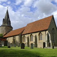 Buy canvas prints of  St Marys Great Leighs by Diana Mower