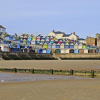 Buy canvas prints of  Walton beach Essex by Diana Mower