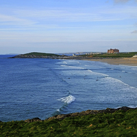 Buy canvas prints of  Fistral Beach  by Diana Mower