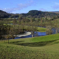 Buy canvas prints of  The Dee Valley  by Diana Mower