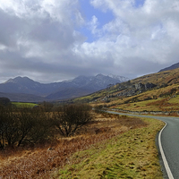 Buy canvas prints of  The road to Snowdon by Diana Mower