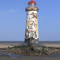 Buy canvas prints of  Talacre Lighthouse by Diana Mower
